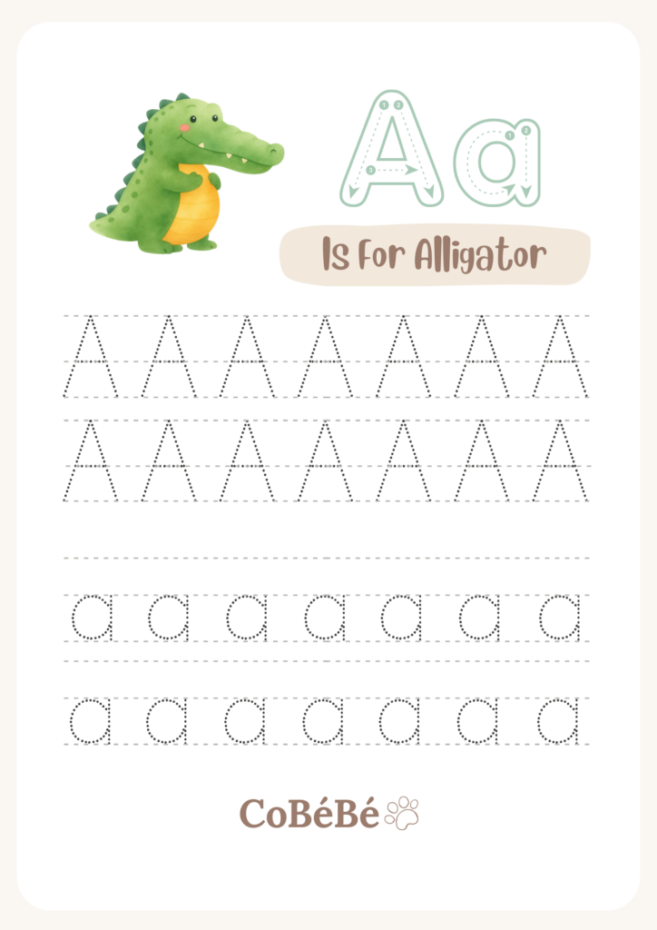 alphabet tracing sheets