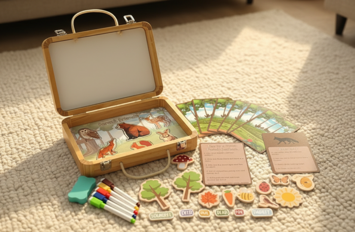 wooden activity box for toddlers