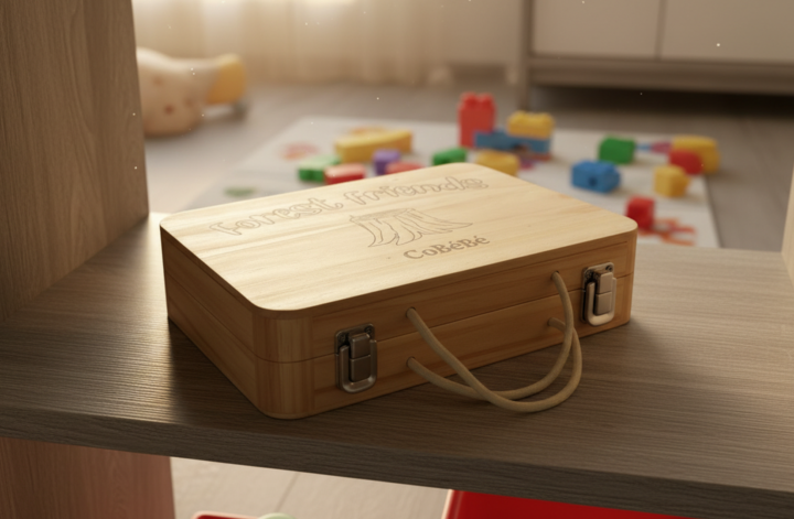 wooden activity box for toddlers