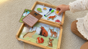 wooden activity box
