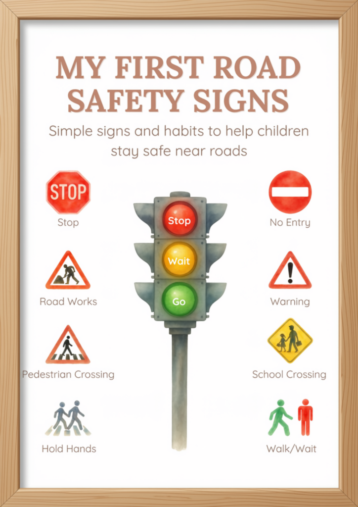 my first road safety poster
