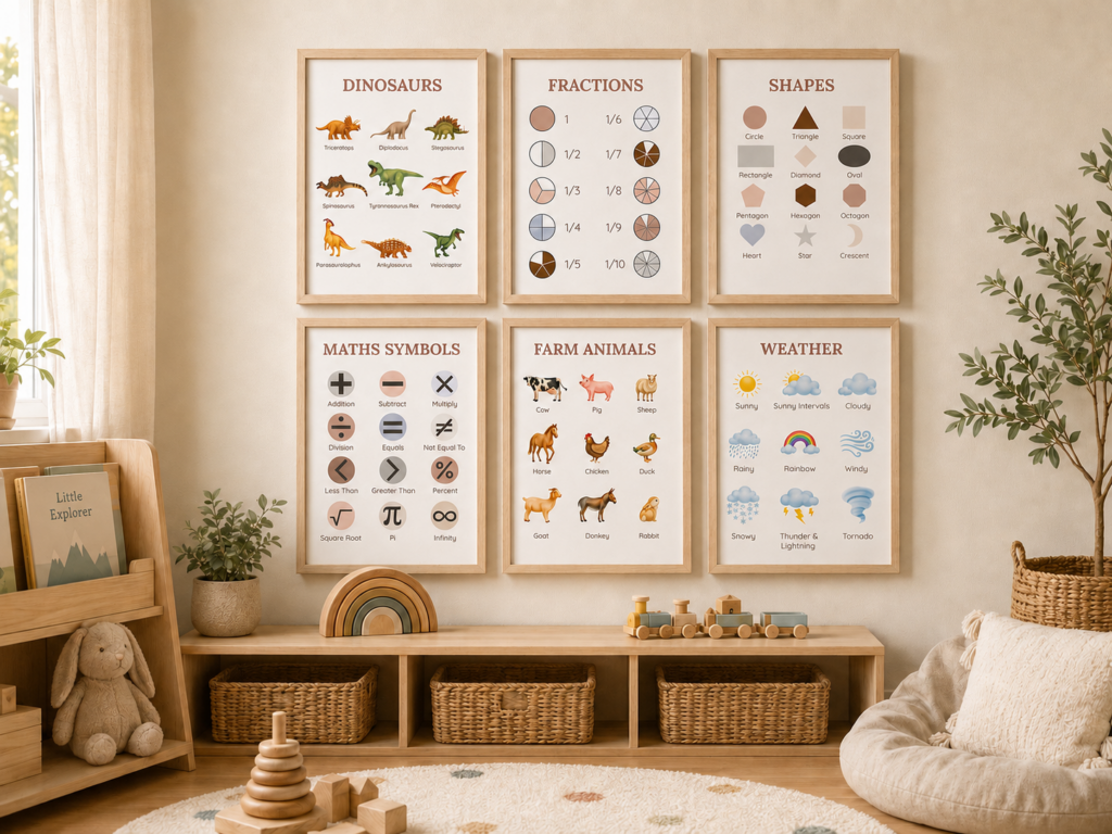 20 learning poster set