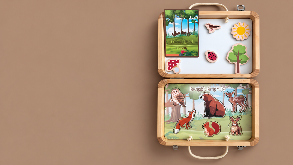 forest friends wooden toy