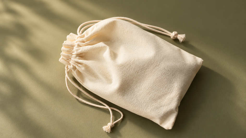cotton draw string bag
